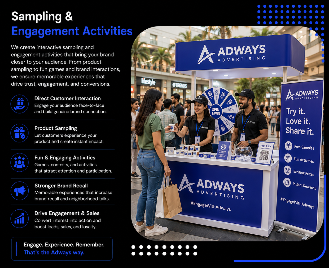 Sampling & Engagement Activities